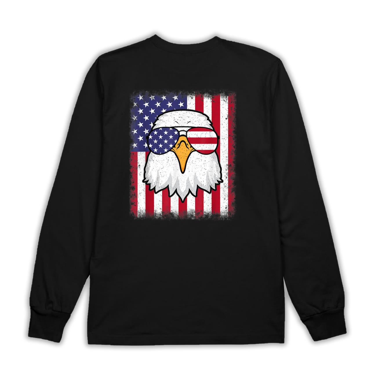 Funny 4th Of July American Flag Patriotic Eagle USA T-Shirt