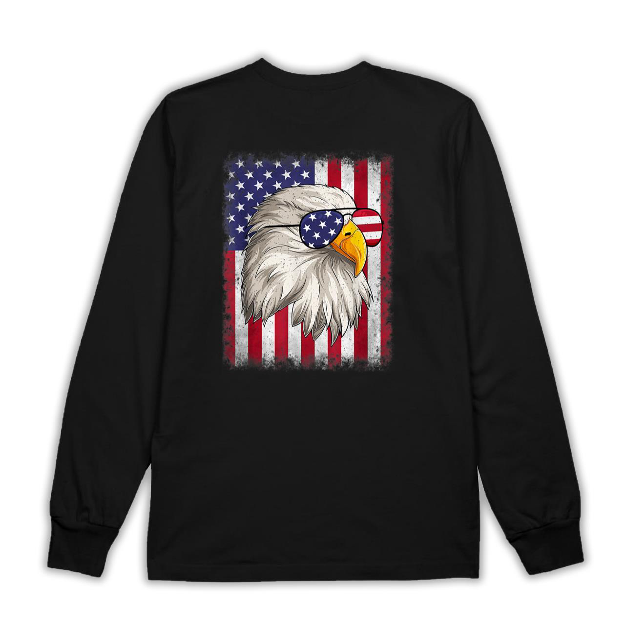 Funny 4th Of July USA Flag American Patriotic Eagle T-Shirt