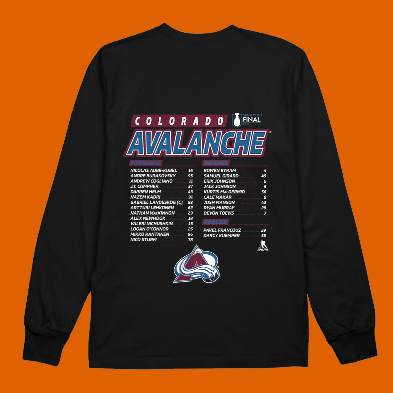 Colorado Avalanche Fanatics 2022 Stanley Cup Final T-Shirt