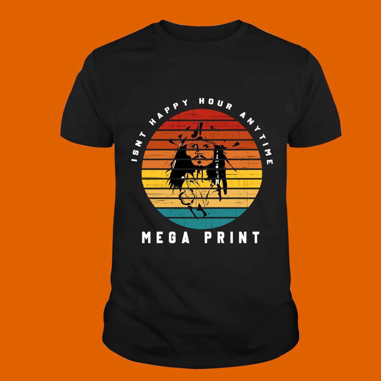 Is’nt Happy Hour Anytime Mega Print Classic T-Shirt