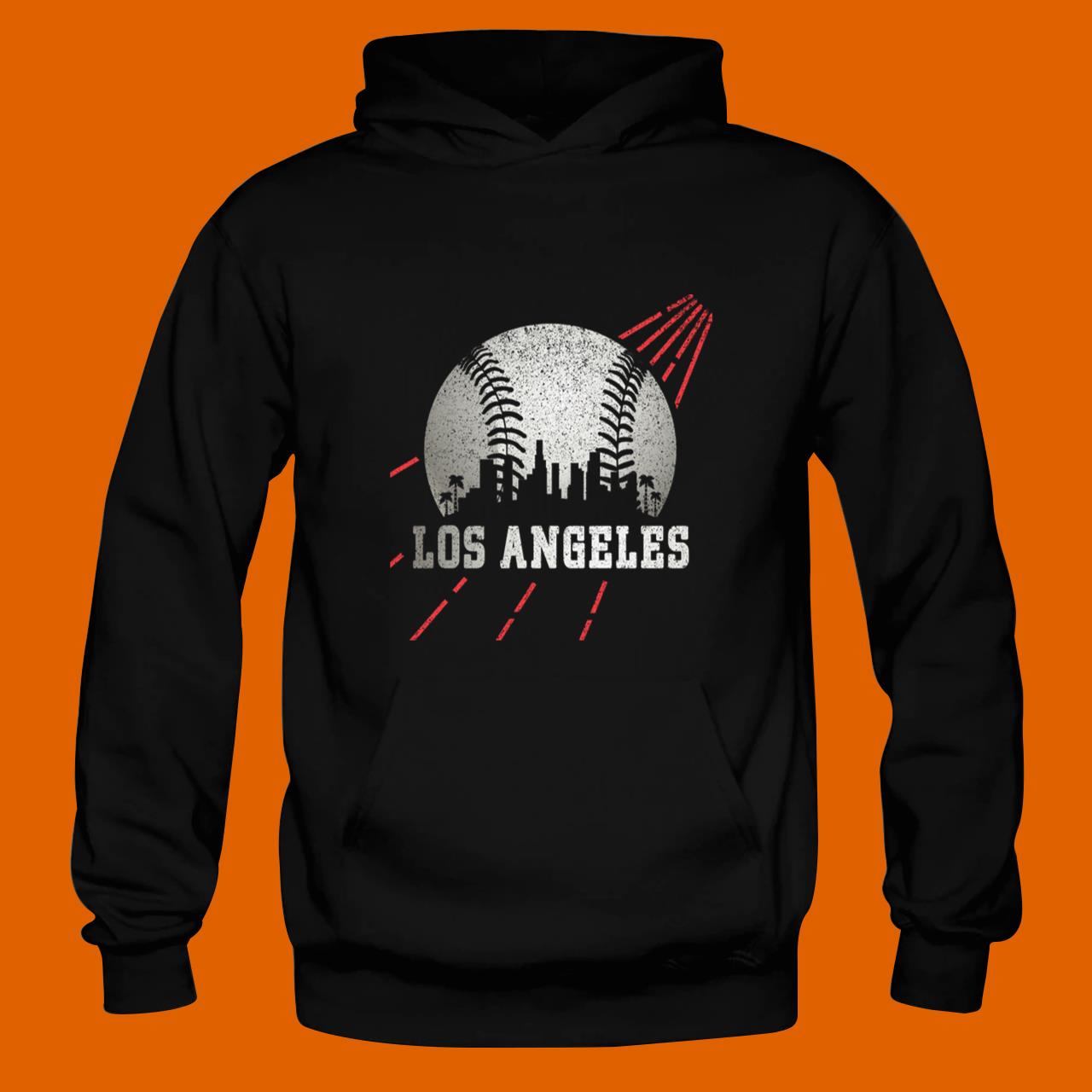 Los Angeles LA City Skyline Baseball Vintage Gameday Dodger T-Shirt