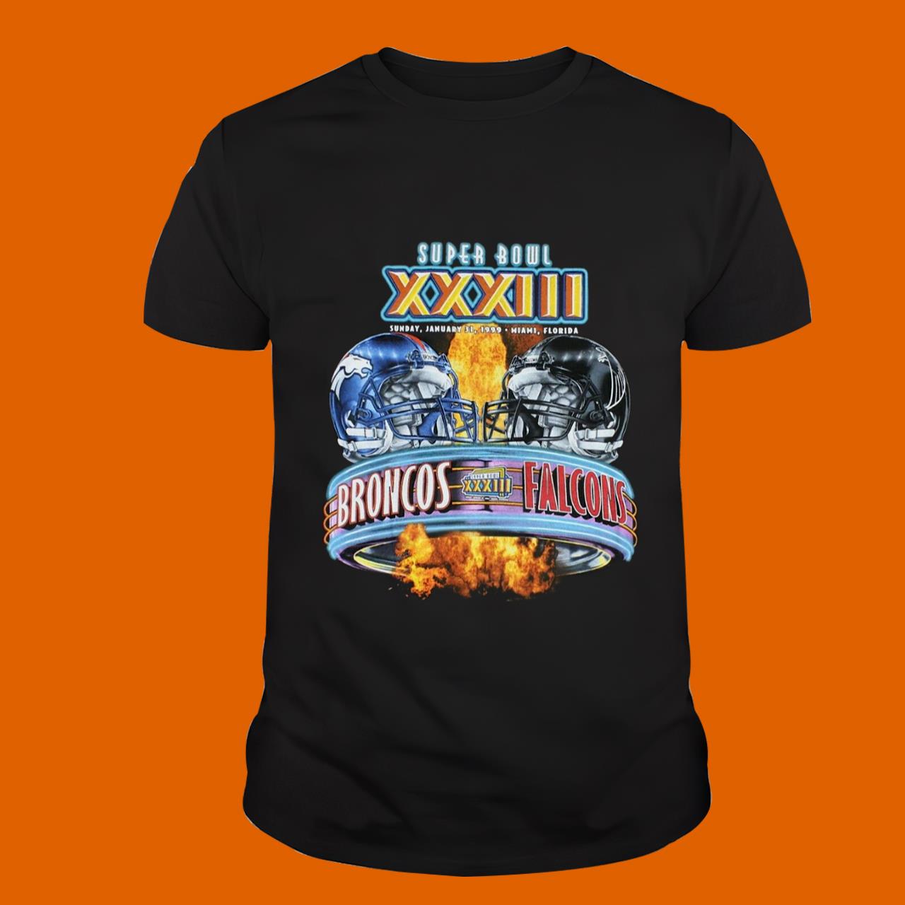 New Vintage Denver Broncos 1999 Super Bowl XXXIII Pro Player T-Shirt