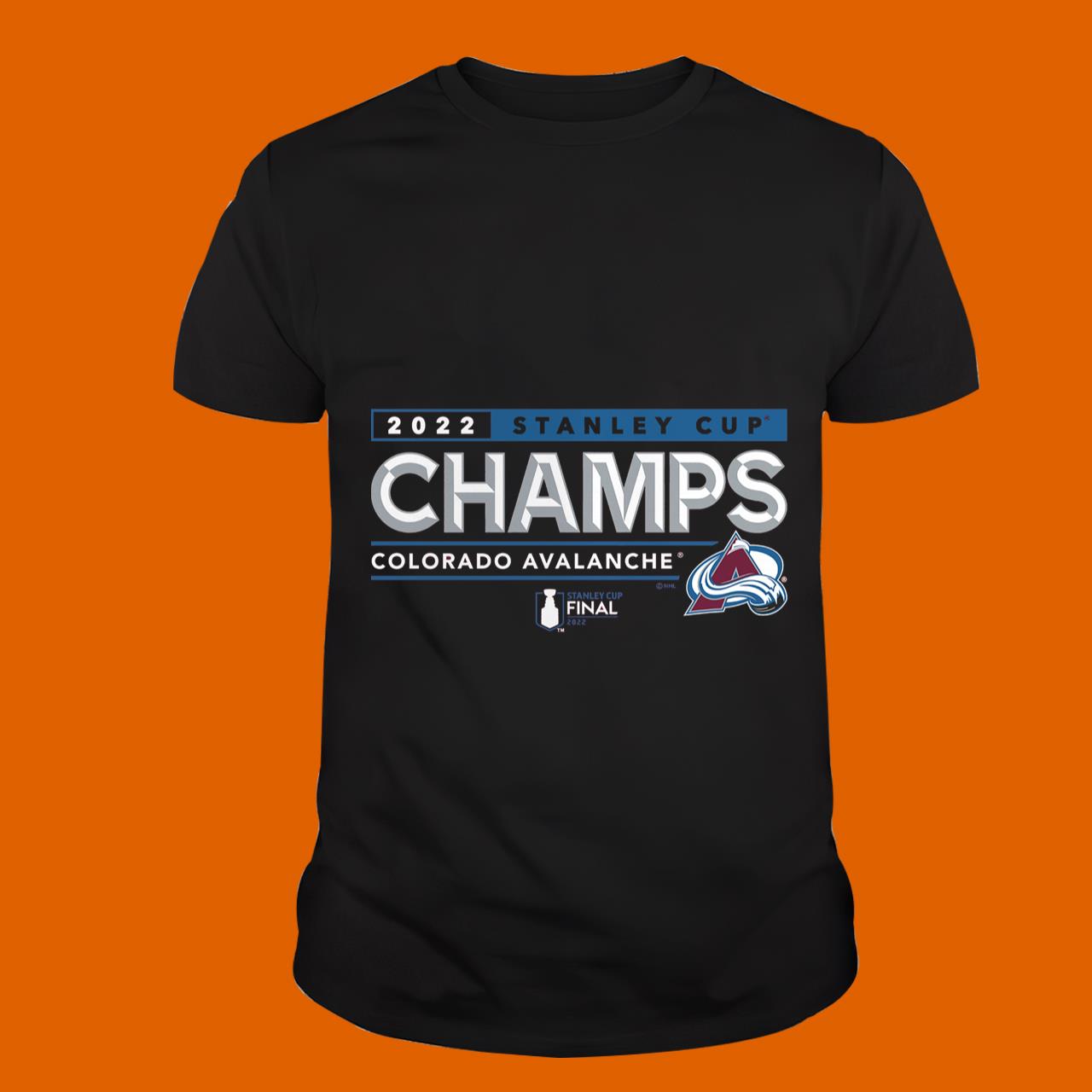 NHL 2022 Stanley Cup Champions Colorado Avalanche Winger T-Shirt