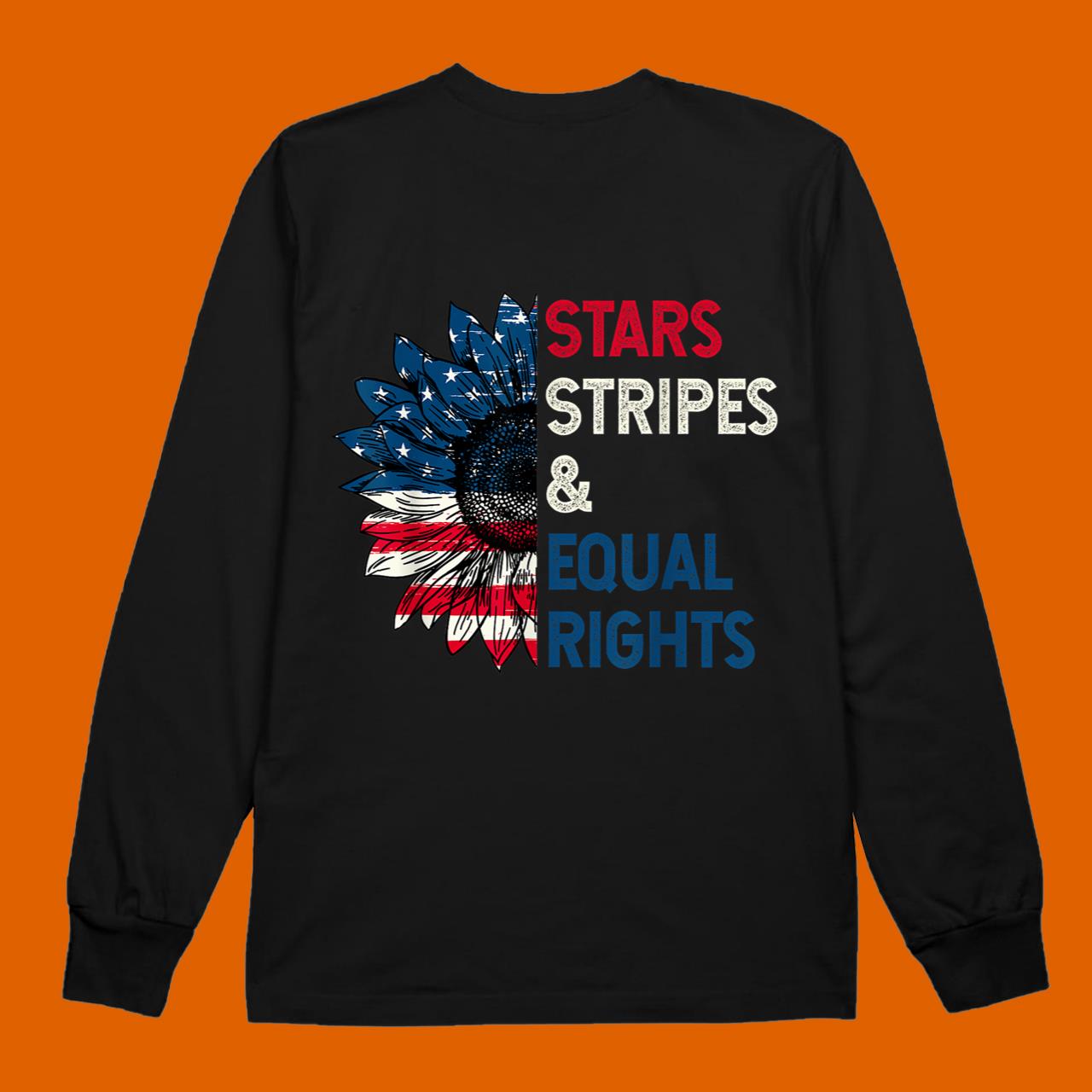 Stars Stripes And Equal Rights 4th Of July Womens Rights Tee Shirt