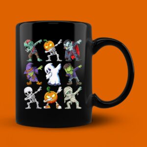 Dabbing Halloween Boys Skeleton Zombie Scary Mug