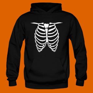 Halloween Skeleton Torso Hoodie