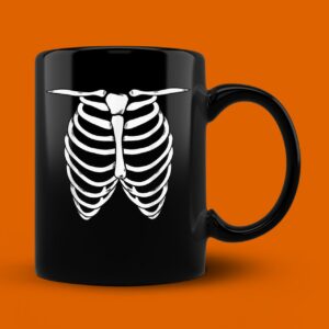 Halloween Skeleton Torso Mug