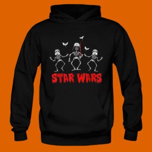 Star Wars Halloween Darth Vader & Stormtroopers Skeletons Hoodie