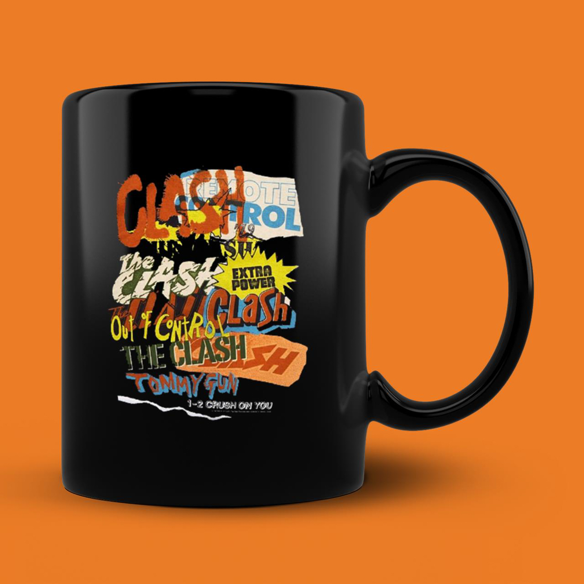 The Clash Repeating Text Vintage Mug