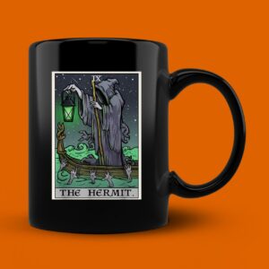 The Hermit Tarot Card Gothic Halloween Mug