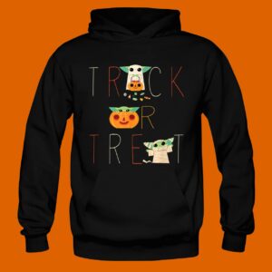 The Mandalorian Grogu Trick or Treat Halloween Hoodie