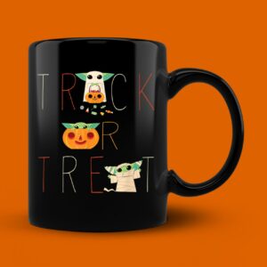 The Mandalorian Grogu Trick or Treat Halloween Mug