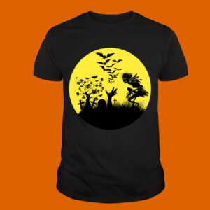 Vintage Pumpkin Scene Halloween Classic T-Shirt