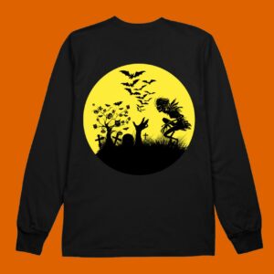 Vintage Pumpkin Scene Halloween Classic Sweatshirt