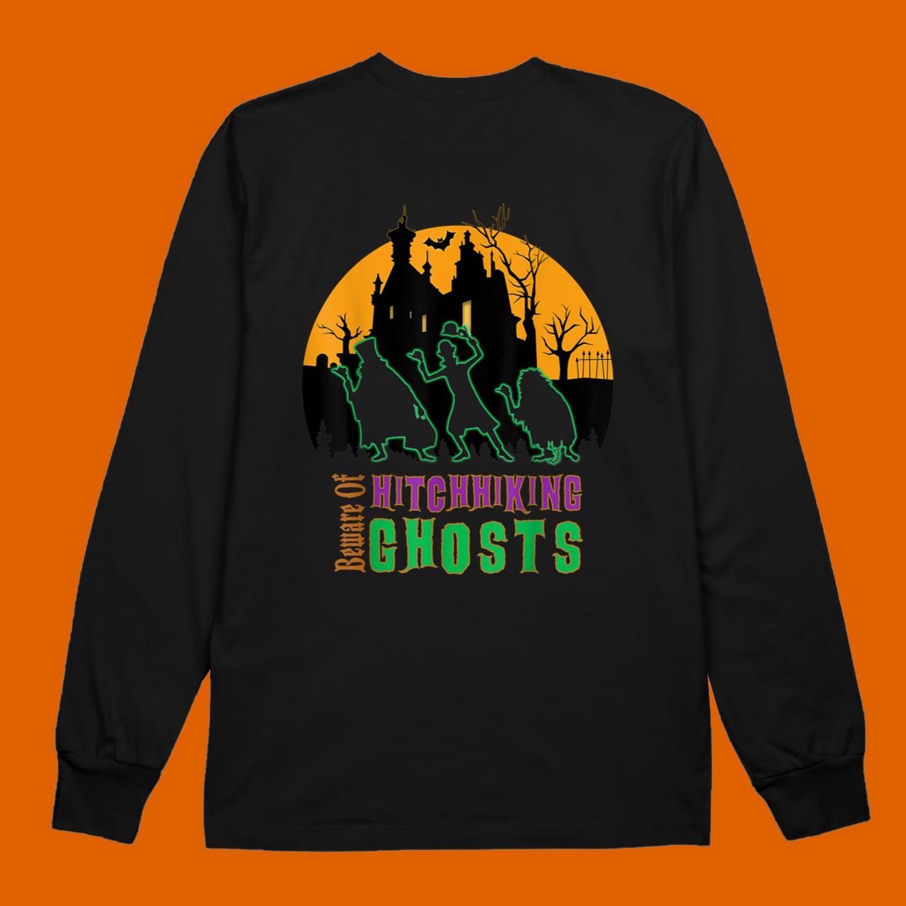 Beware Of Hitchhiking Ghosts Halloween T-Shirt