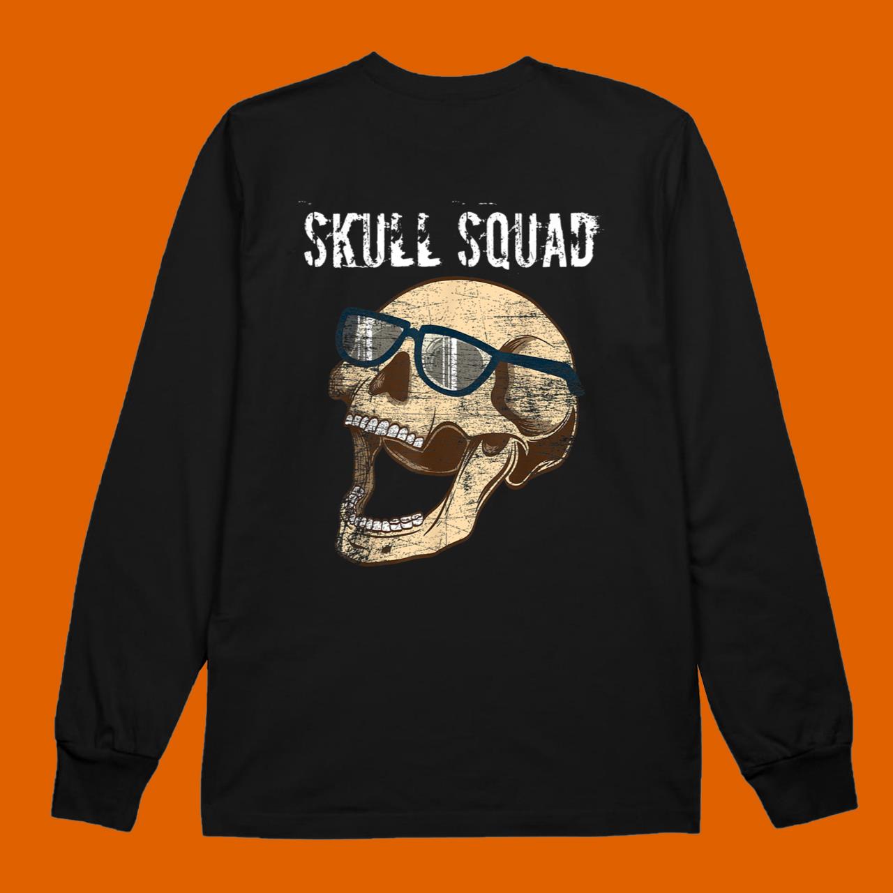 Bones Skull Squad Skeleton Halloween Horror Movies T-Shirt
