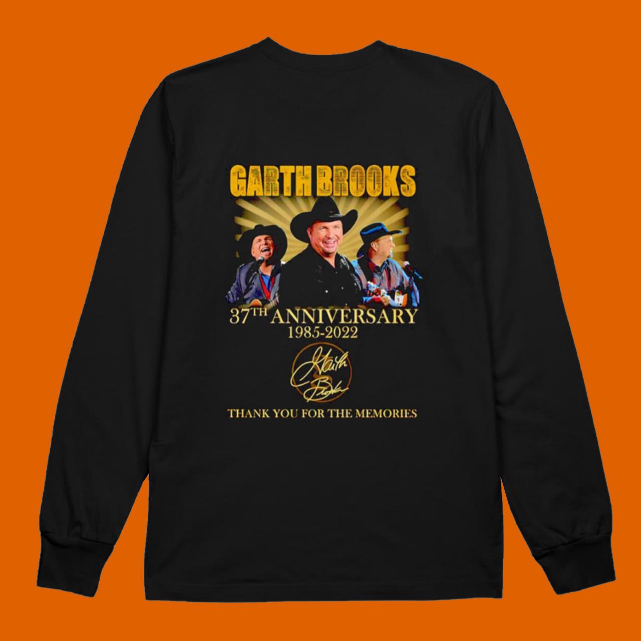 Garth Brooks 37th Anniversary 1985 2022 Thank You For The Memories Shirt