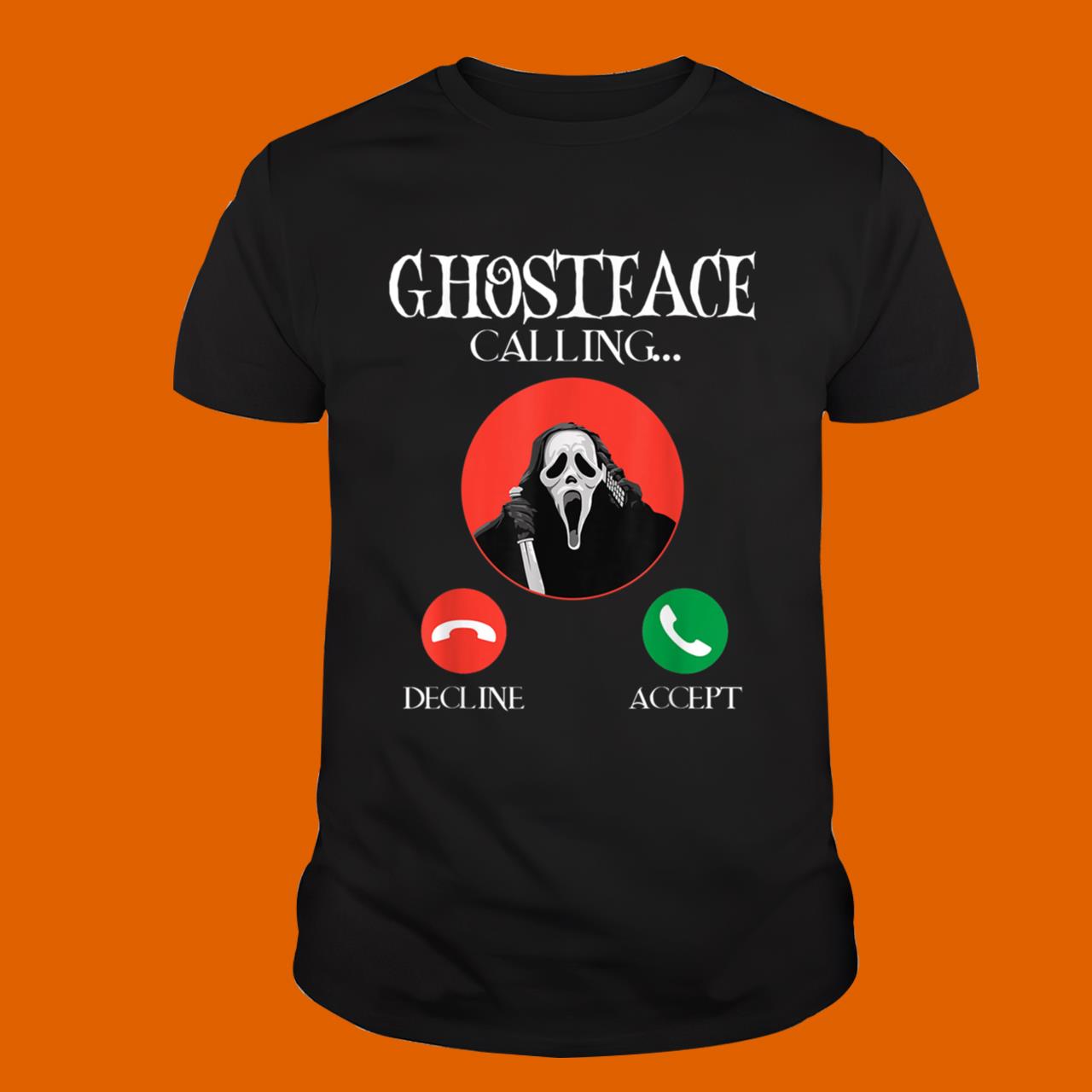 Ghostface Calling Halloween Funny T-Shirt
