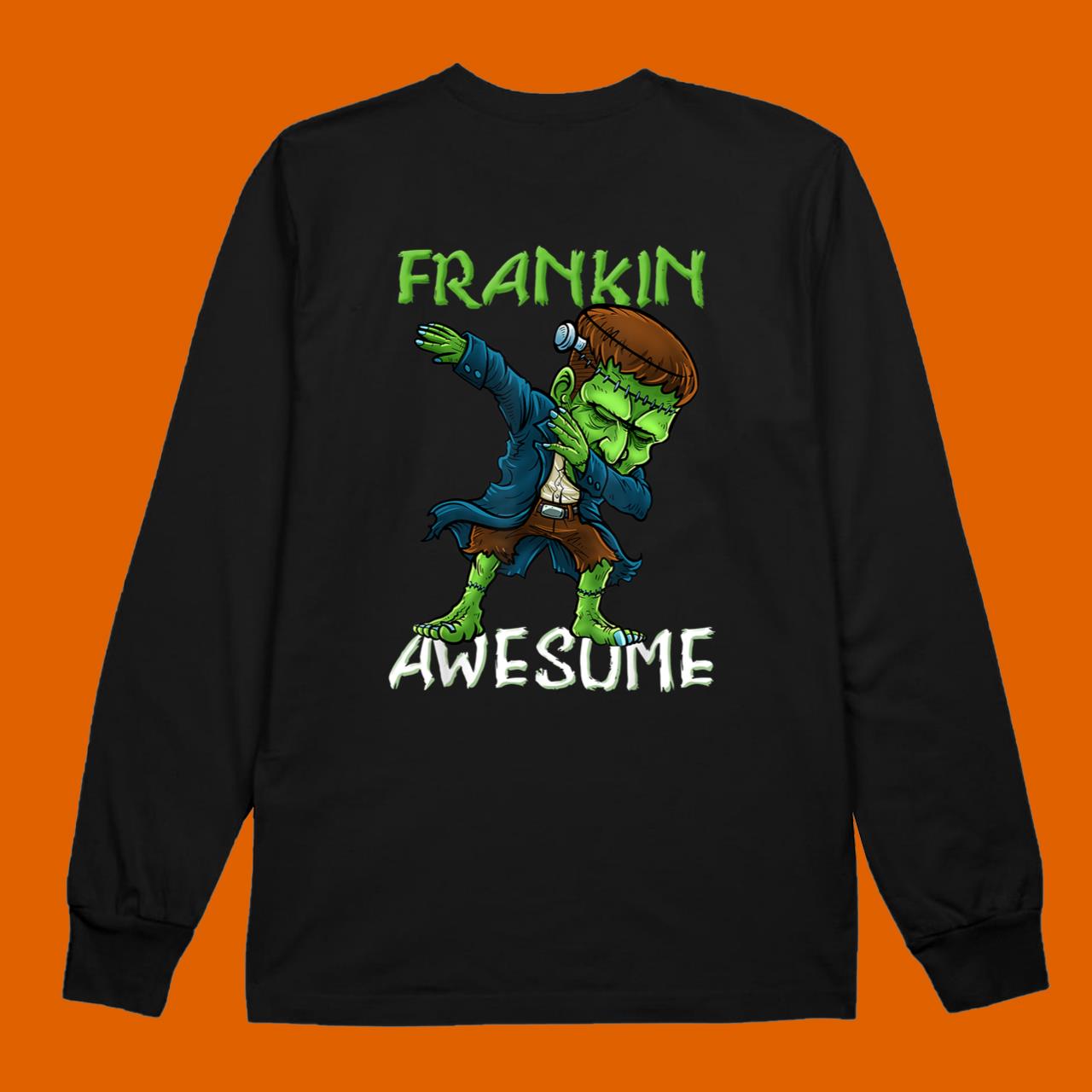 Halloween Frankin Awesome Dabbing Boys T-Shirt