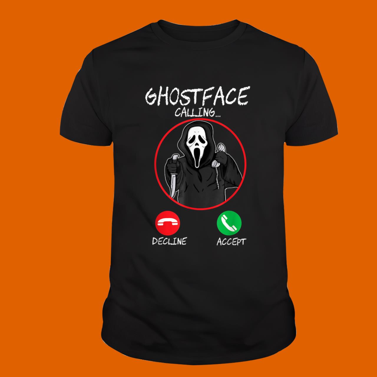 Holiday 365 Halloween Ghost Face Calling T-Shirt