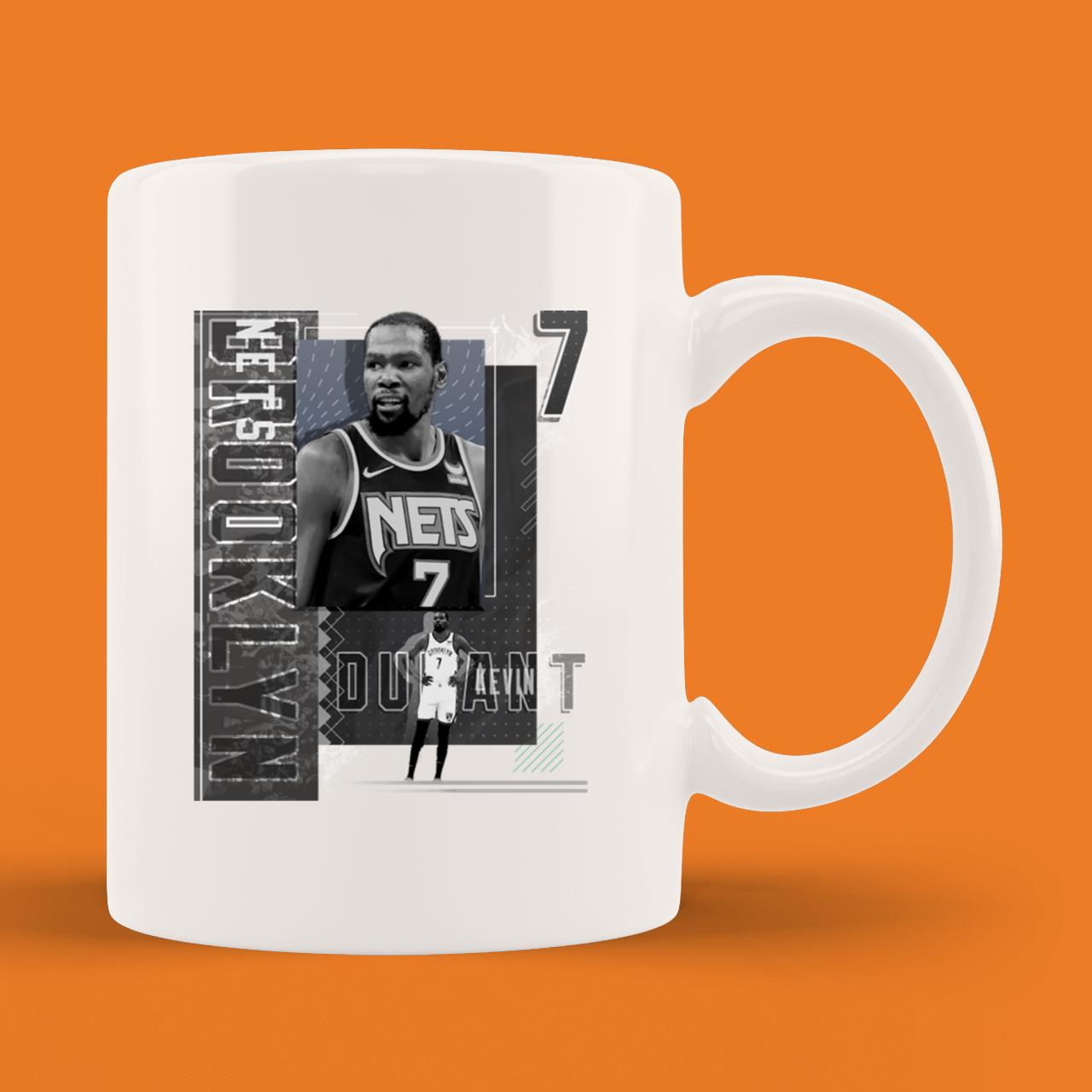 Kevin Durant Basketball Paper Poster Nets 2 T-Mug