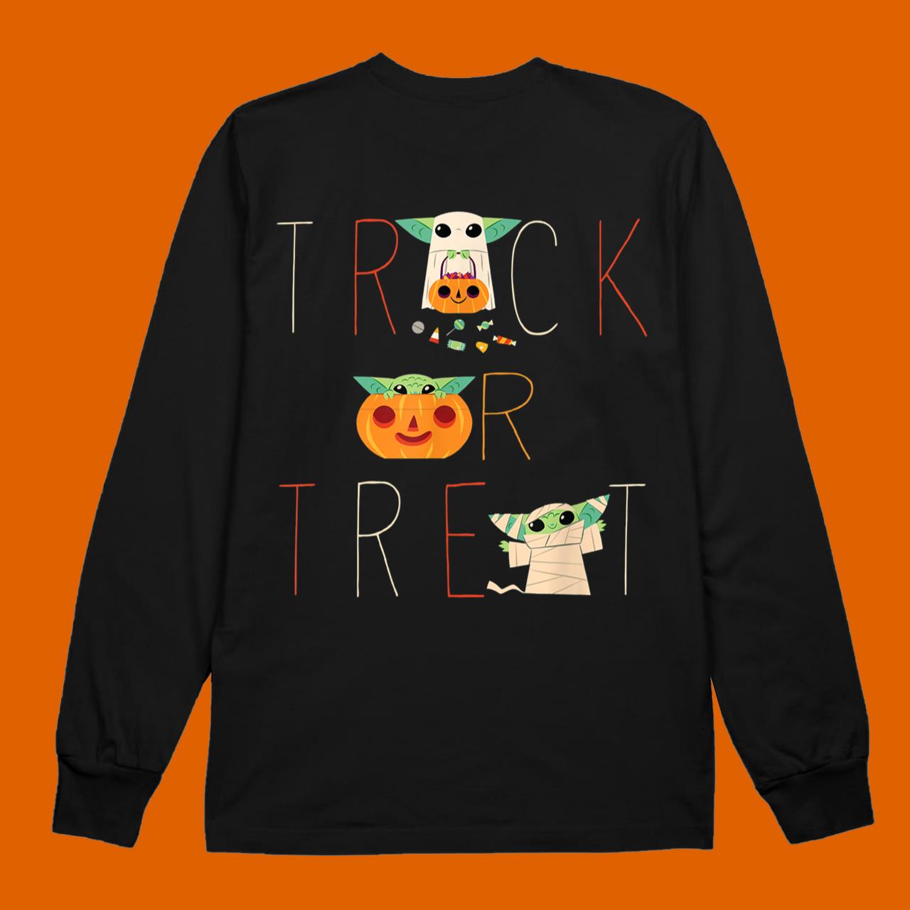 The Mandalorian Grogu Trick or Treat Halloween T-Shirt