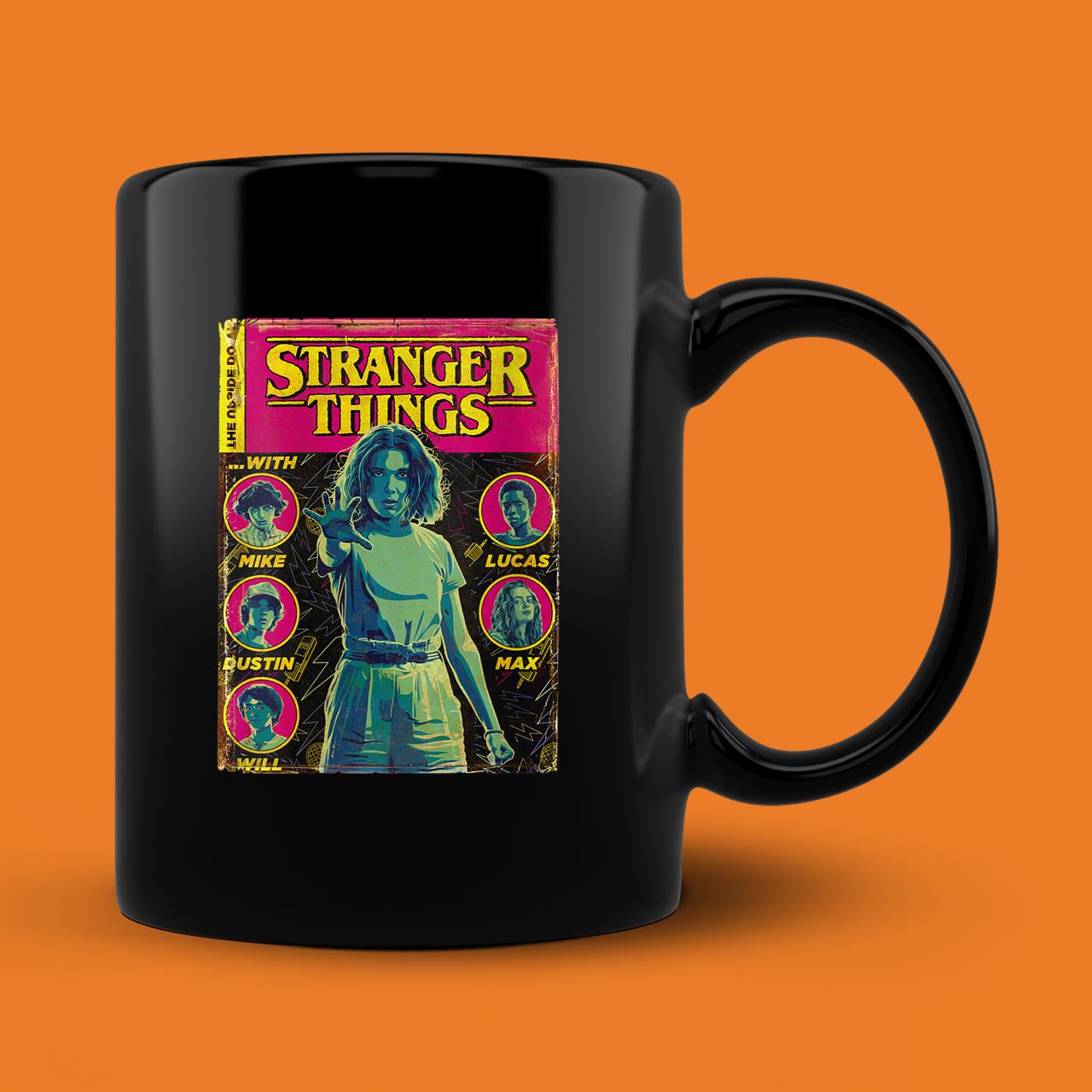 Womens Netflix Stranger Things Group Shot Comic Cover Mug