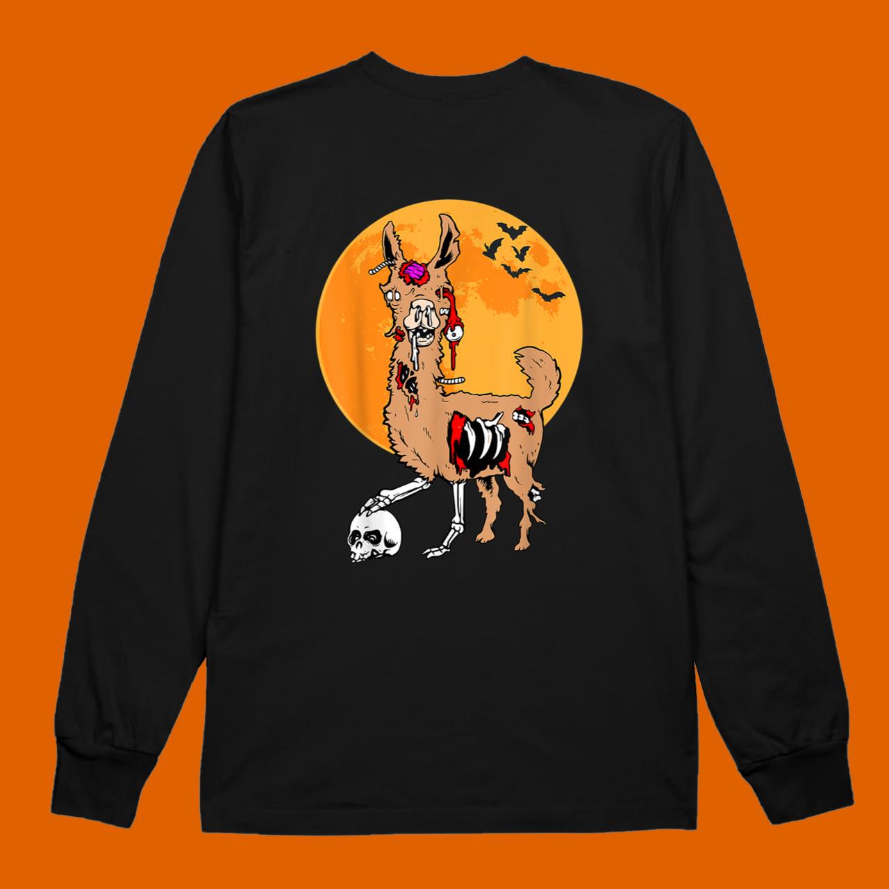 Zombie Llama Funny Halloween Costume T-Shirt