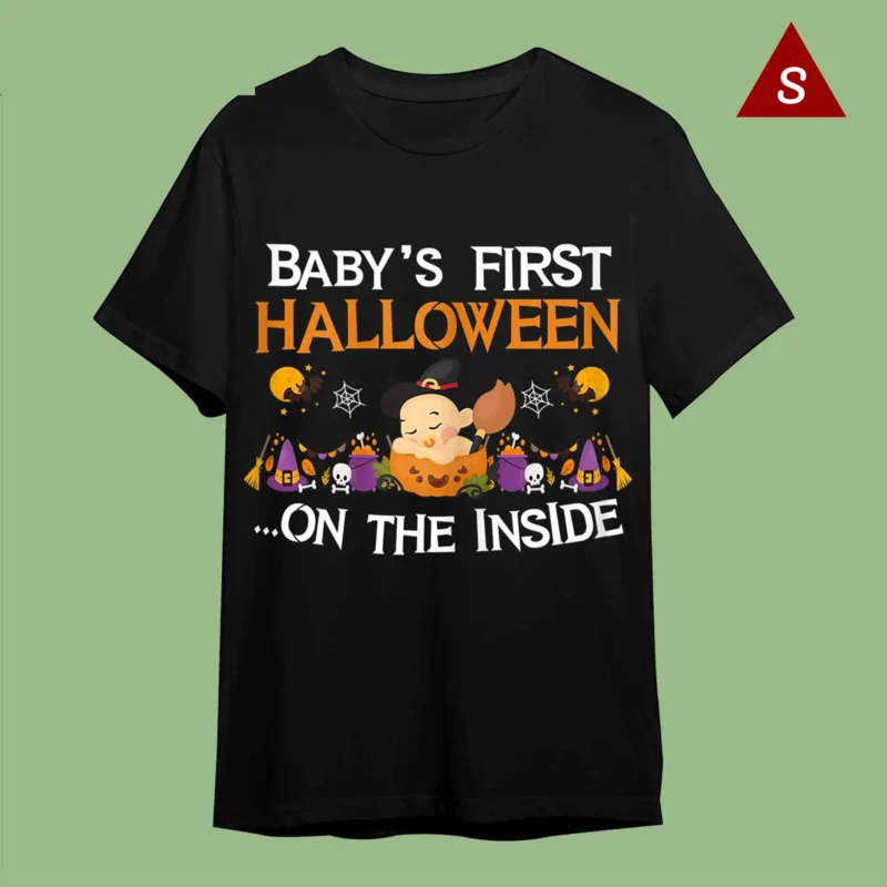 Halloween Pregnancy Shirt Womens New Mom Future Baby Announcement Pregnancy Halloween Parents