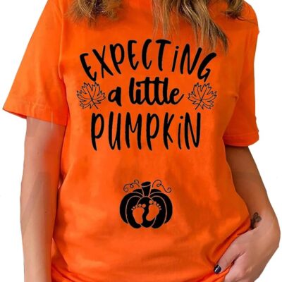 Thanksgiving Pregnancy Shirt Expecting A Little Pumpkin Pregnancy Announcement
