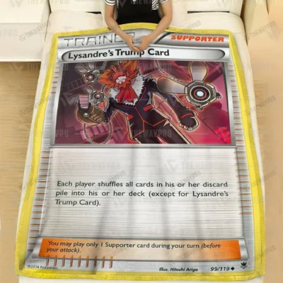 Anime Pokemon Lysandres Trump Card Phantom Forces Pokemon Card Blanket