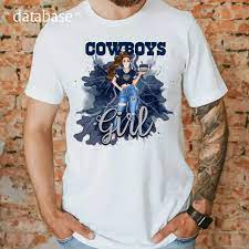 Dallas Cowboys T-Shirt Cowboys Girl Sublimation Transfer