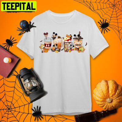 Disney Halloween T shirt Little Miss Coffee Latte Shirt Pumpkin Spice Fall Vibes