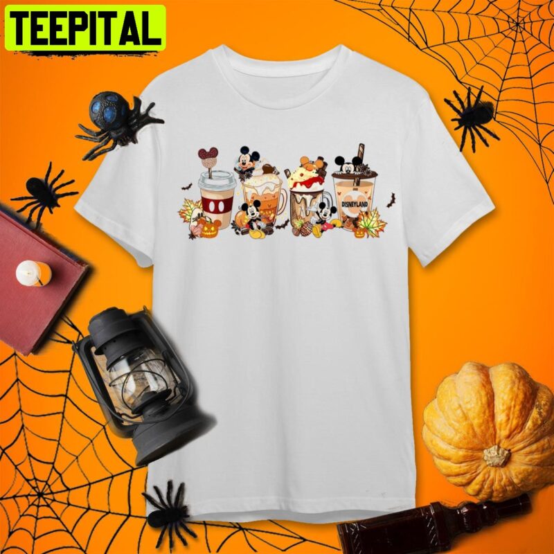 Disney Halloween T shirt Little Miss Coffee Latte Shirt Pumpkin Spice Fall Vibes