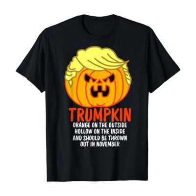 Halloween Trumpkin T-Shirt Funny Donald Trump Pumpkin Political