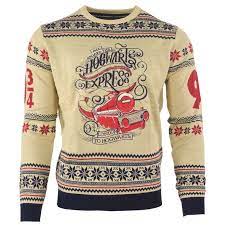 Harry Potter Hogwarts Express Knitted Jumper Harry Potter Ugly Christmas Sweater
