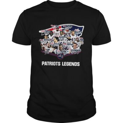 New England Patriots T Shirt Wes Welker Andre Tippett Ty Law Adam Vinatieri Legends Signatures