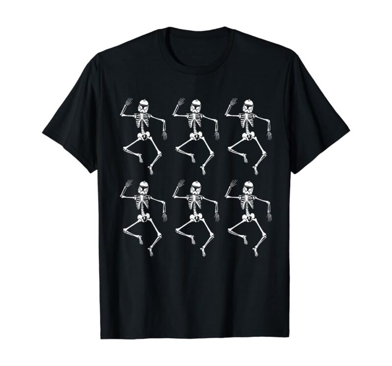 Star Wars Halloween T-Shirt Star Wars Clone Trooper Dancing Skeletons