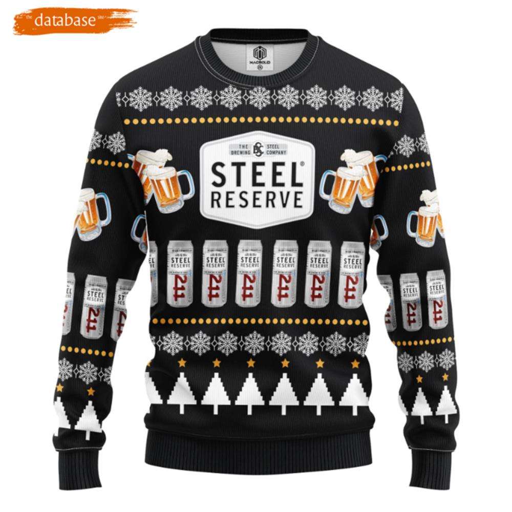 Steel Beer Ugly Christmas Sweater Amazing Gift Idea Christmas Gift