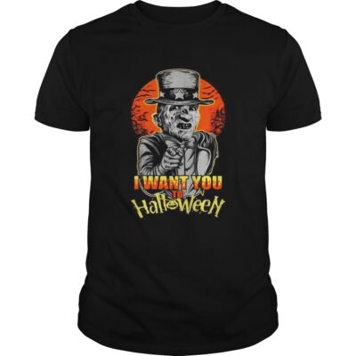 Uncle Sam Freddy Krueger I Want You To Halloween Freddy Krueger Shirt