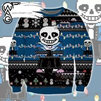 Undertale Sans Horror Ugly Christmas Sweater At Cosplay