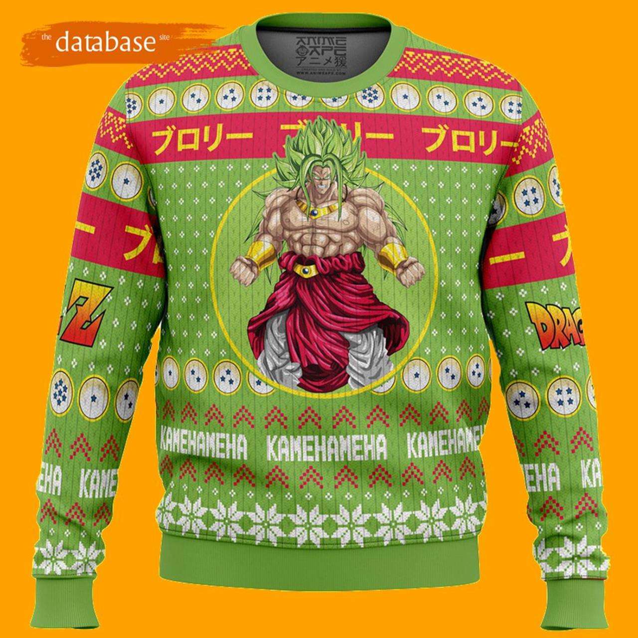 Christmas Broly Dragon Ball Z Ugly Christmas Sweater Xmas