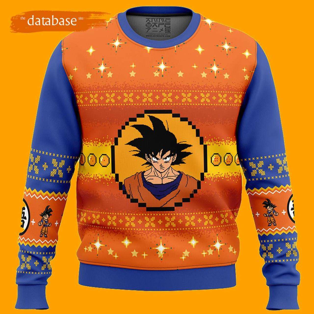 Dragon Ball Z Goku Christmas Ugly Christmas Sweater Xmas