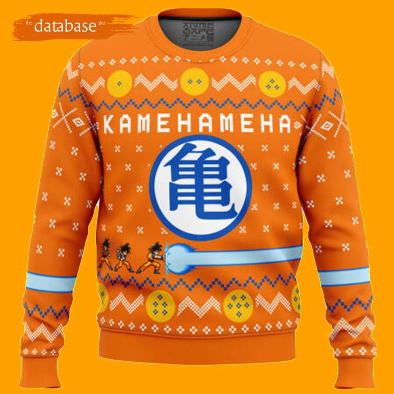 Dragon Ball Z Kamehameha Ugly Christmas Sweater Xmas