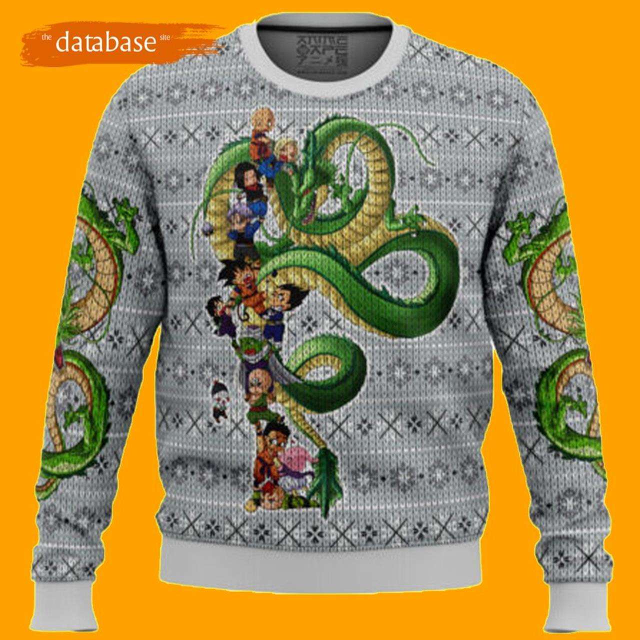 Dragonball Z Play with the Dragon Ugly Christmas Sweater Xmas