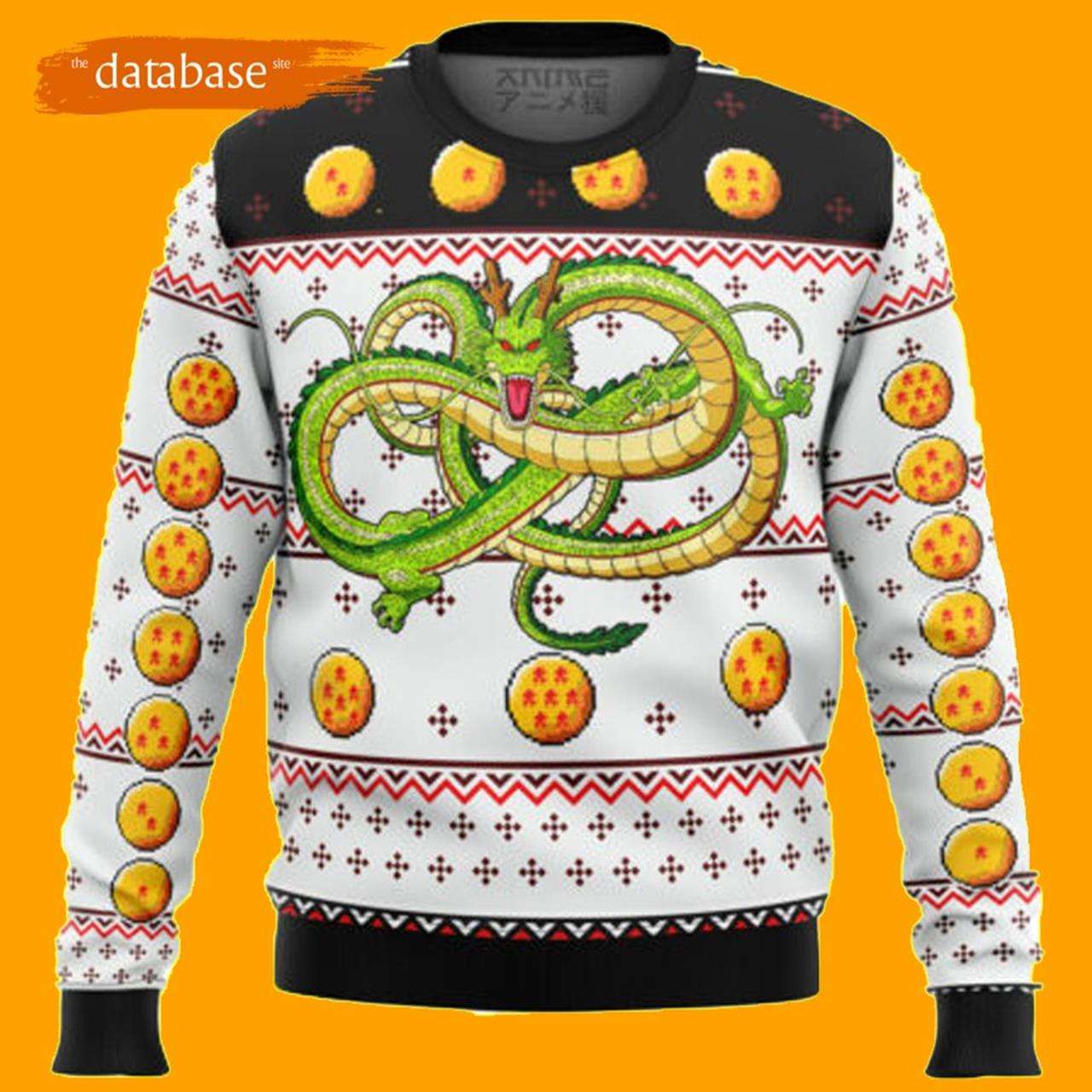 Dragonball Z Shenron Dragon Ball Z Ugly Christmas Sweater Xmas