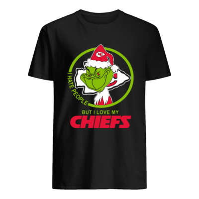 Grinch I Hate People But I Love My Kansas City Chiefs Christmas T-shirt