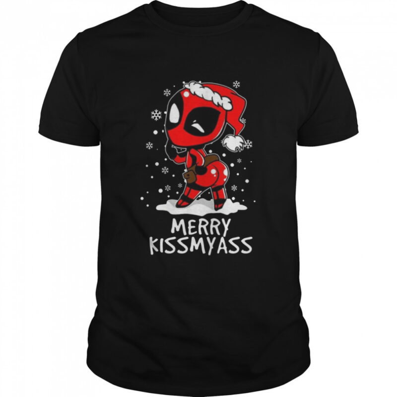 Merry Kiss My Ass Spiderman Christmas T-Shirt