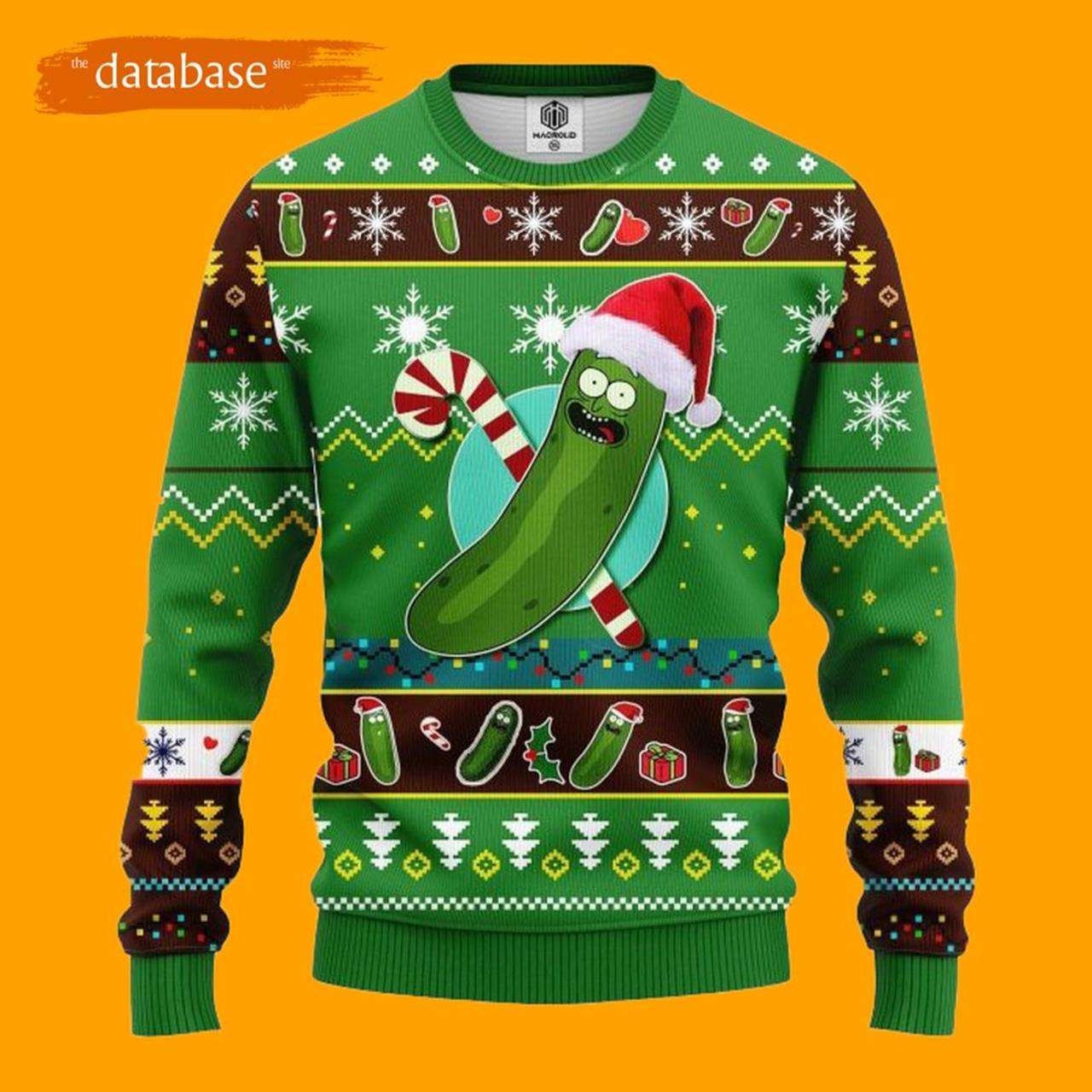 Pickle Rick, Rick And Morty Ugly Christmas Sweater