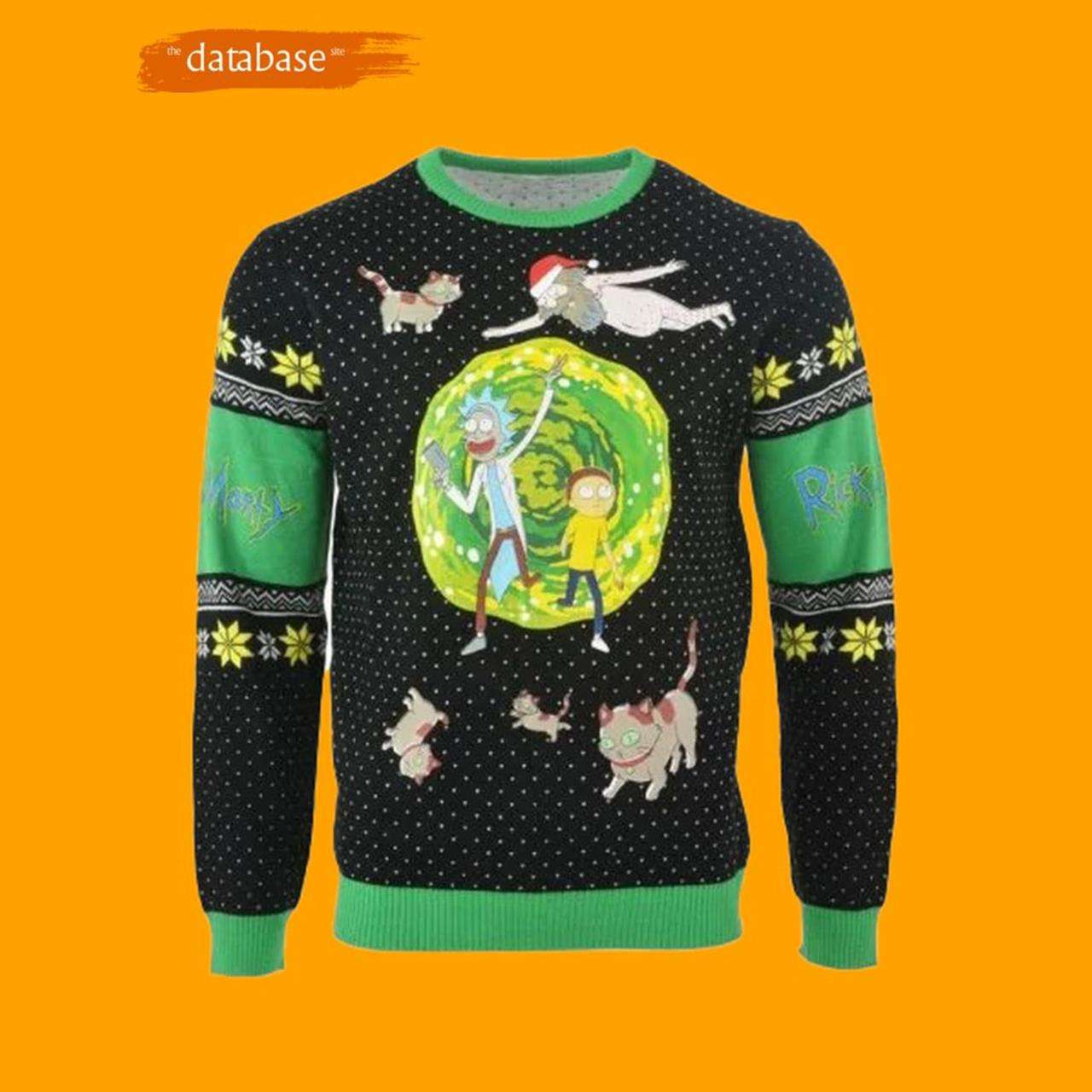 Portal Party People Rick And Morty Ugly Christmas Sweater